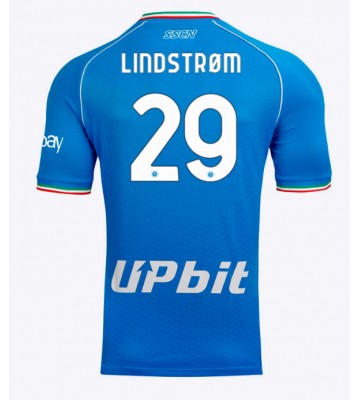 SSC Napoli Jesper Lindstrom #29 Replika Hjemmebanetrøje 2023-24 Kortærmet
